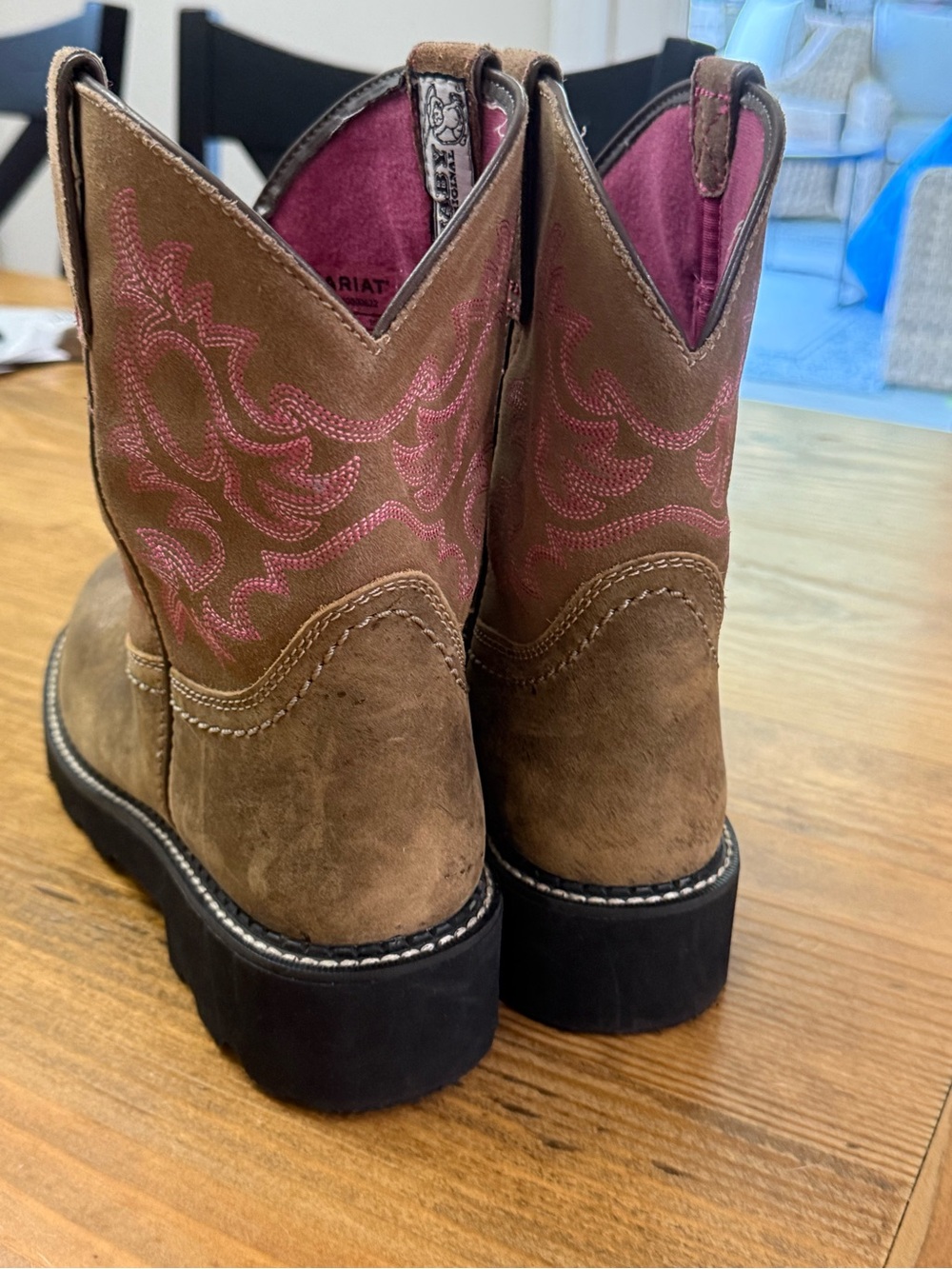 ARIAT WOMEN'S FATBABY BOMBER WESTERN BOOTS - ROUND TOE - Picture 4 of 9